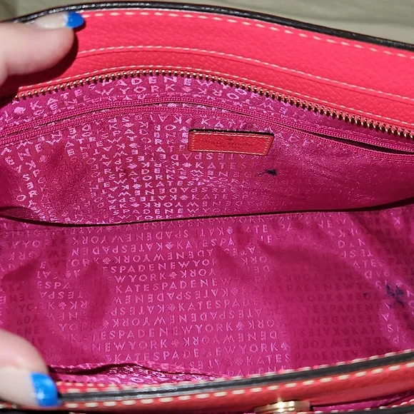 Kate Spade Vibrant Coral Satchel - Picture 8 of 10
